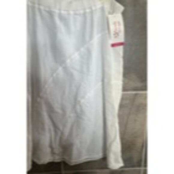 Manta Del Lago Gauze Skirt Women XL Pull On NWT Lot of 2 Beach White Green - Picture 11 of 14